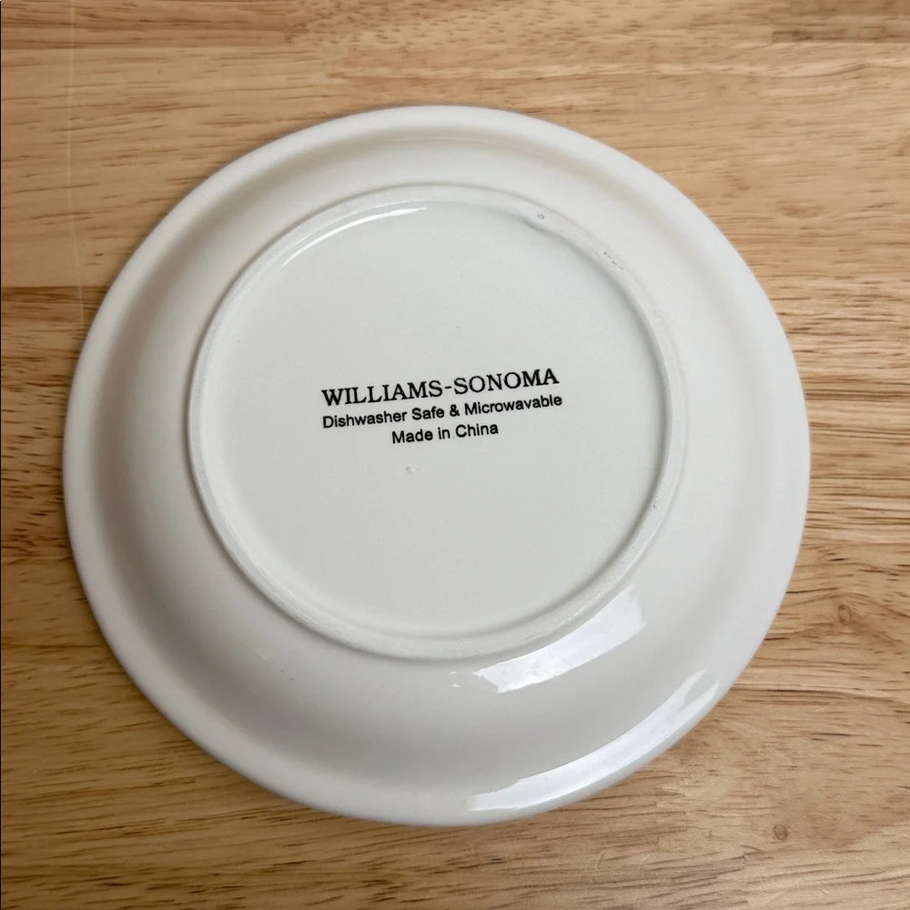 Williams Sonoma | Snowman (set of 6) Dessert Plates - Festive Red 2006